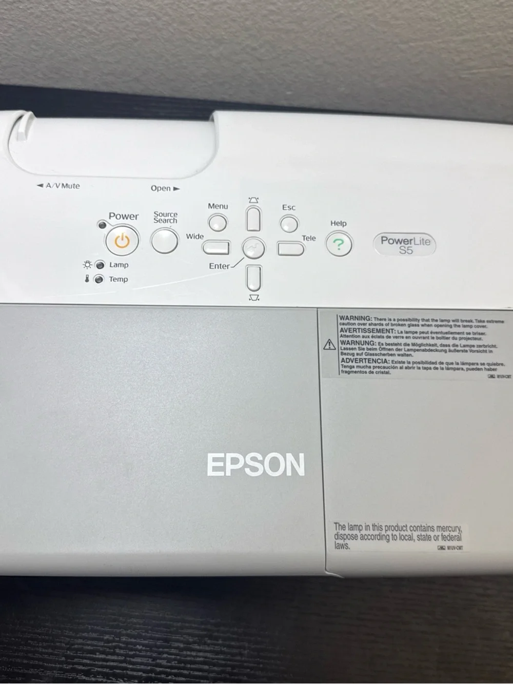 Epson White Compact Home/Office Projector